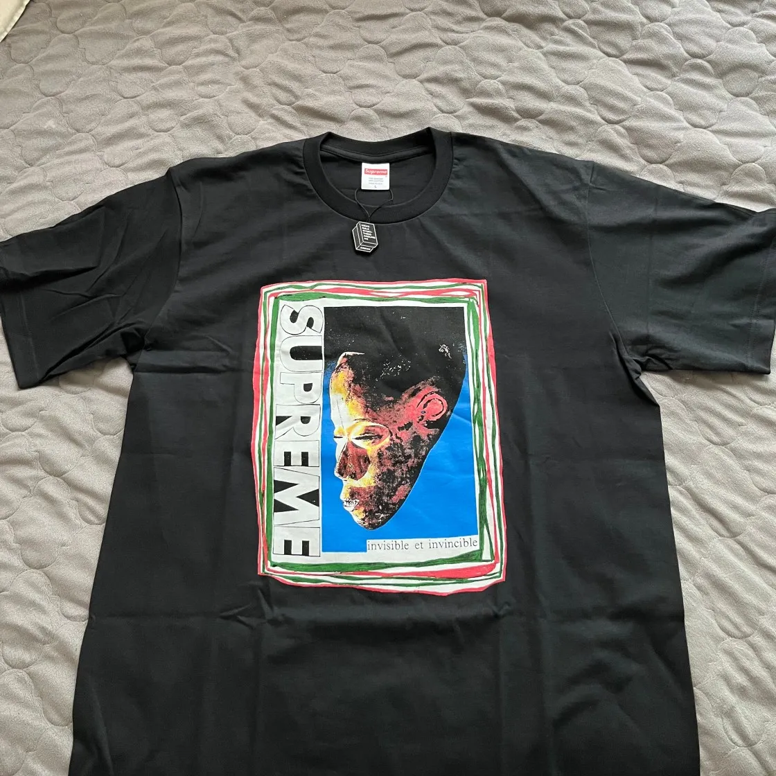 슈프림 마스크 티셔츠 블랙 - 22SS thumbnail 5