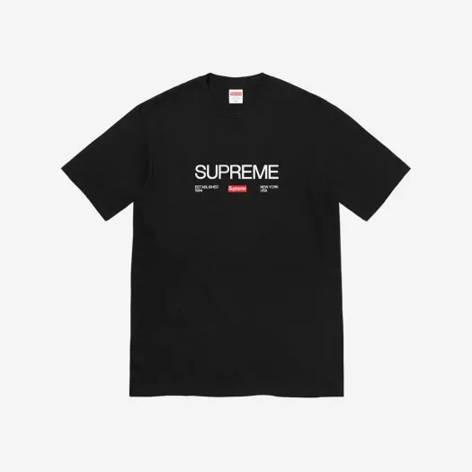 슈프림 Est. 1994 티셔츠 블랙 - 21FW