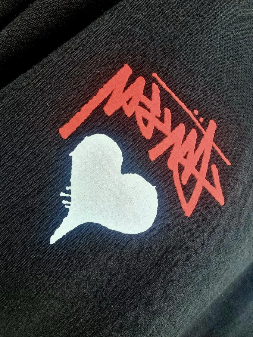 스투시 스탁 하트 티셔츠 블랙 thumbnail 9