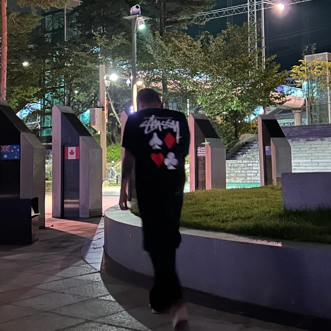 스투시 풀 덱 2 티셔츠 블랙 thumbnail 4