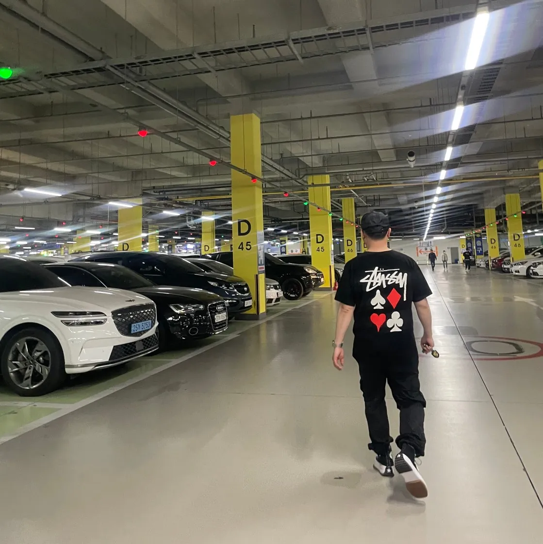 스투시 풀 덱 2 티셔츠 블랙 thumbnail 6