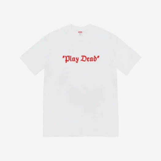 슈프림 플레이 데드 티셔츠 화이트 - 22FW
