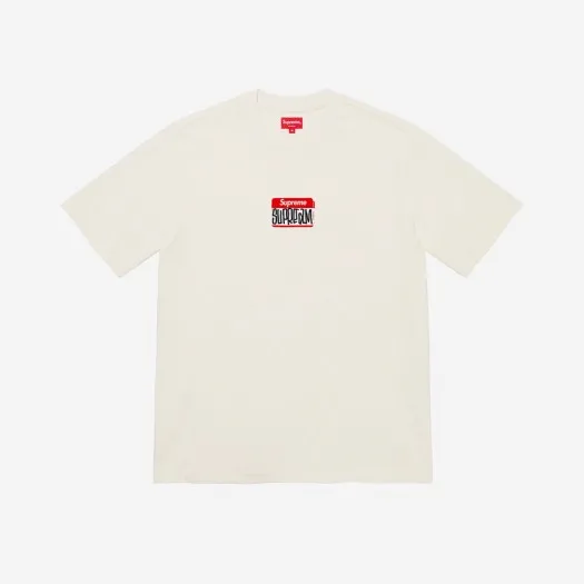 슈프림 곤즈 네임택 숏슬리브 탑 내츄럴 - 21FW