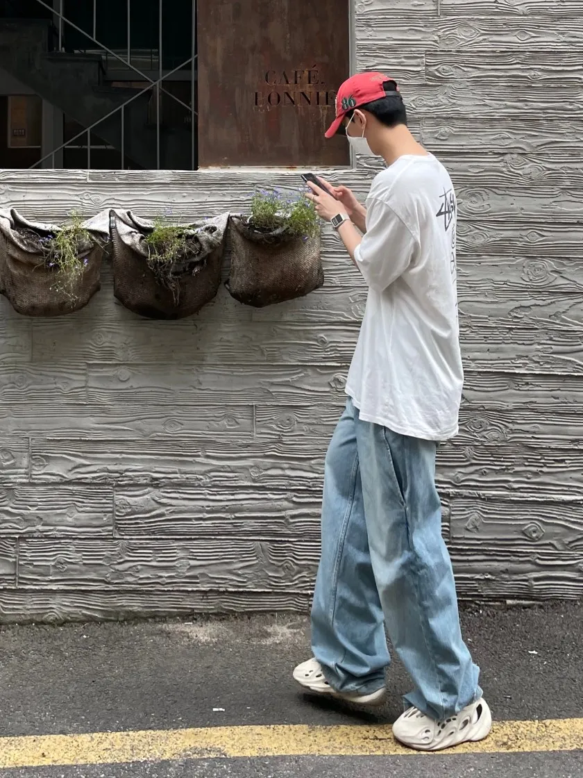 스투시 x 아워레가시 서프맨 피그먼트 다이드 티셔츠 내츄럴 - 20FW thumbnail 7