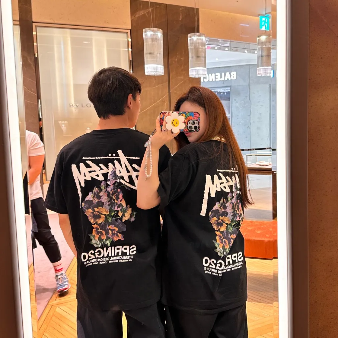 스투시 부케 티셔츠 블랙 thumbnail 8