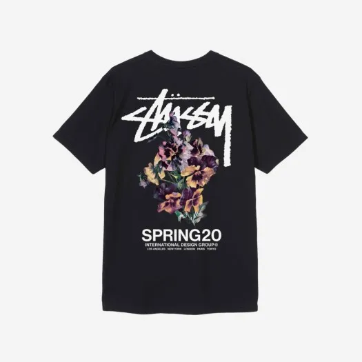 스투시 부케 티셔츠 블랙