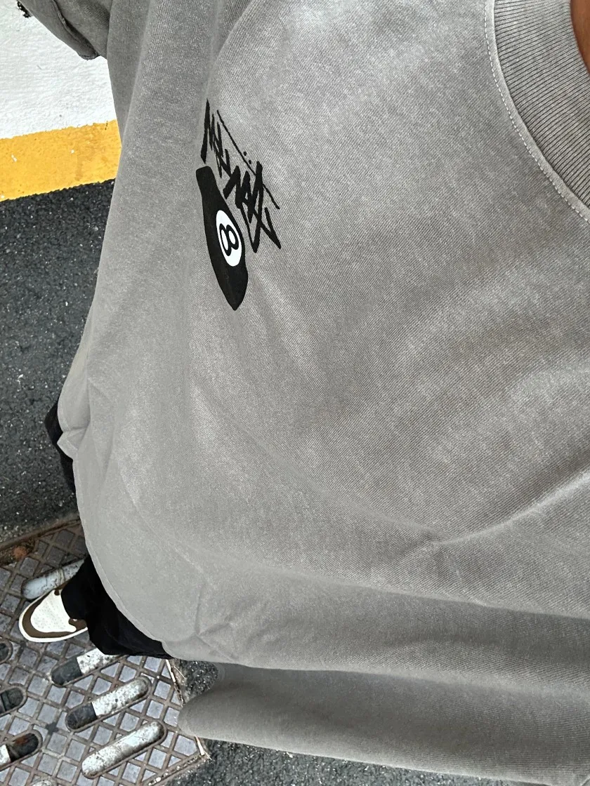 스투시 8볼 피그먼트 다이드 티셔츠 그레이 - 22SS thumbnail 2