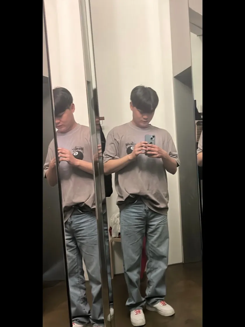 스투시 8볼 피그먼트 다이드 티셔츠 그레이 - 22SS thumbnail 8