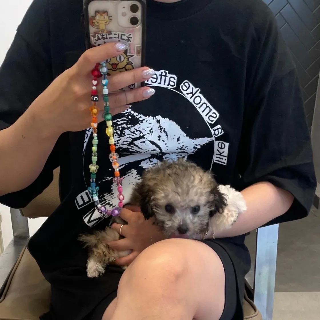 슈프림 스모크 티셔츠 블랙 - 23SS thumbnail 3