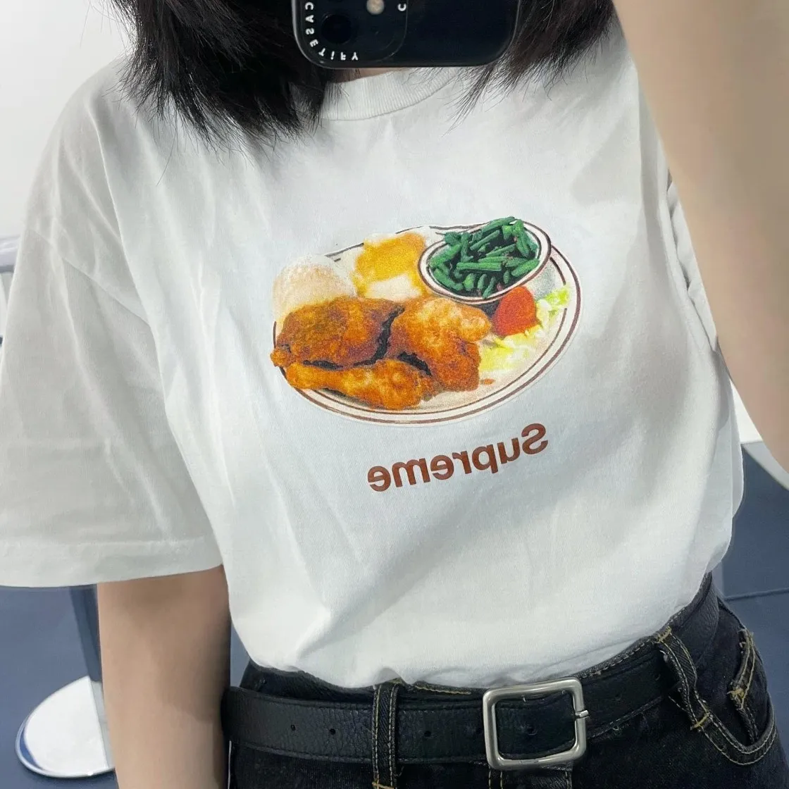 슈프림 치킨 디너 티셔츠 네이비 - 18SS thumbnail 2