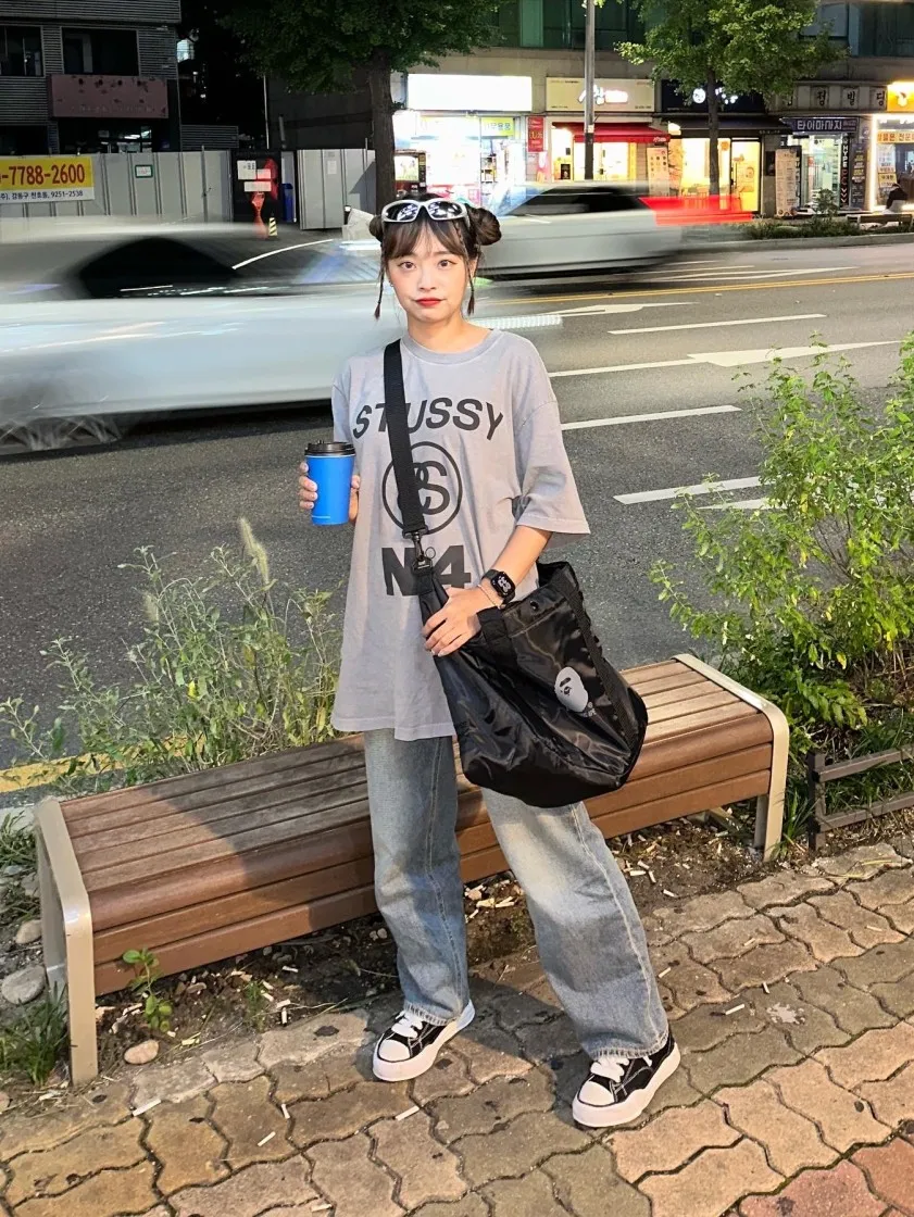 스투시 피그먼트 다이드 스투시 No.4 티셔츠 그레이 thumbnail 2