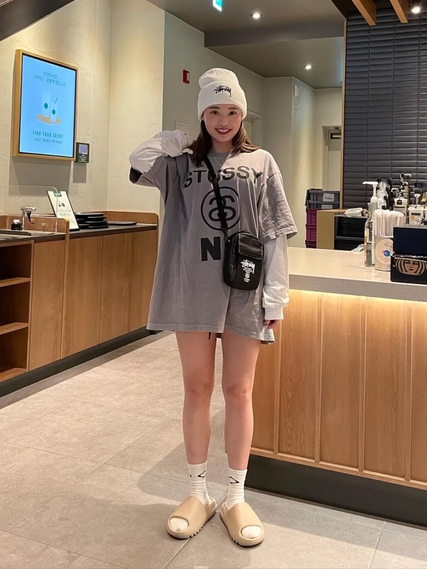 스투시 피그먼트 다이드 스투시 No.4 티셔츠 그레이 thumbnail 7