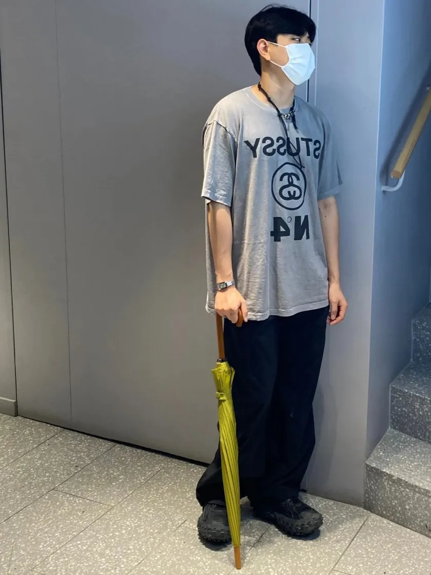 스투시 피그먼트 다이드 스투시 No.4 티셔츠 그레이 thumbnail 8