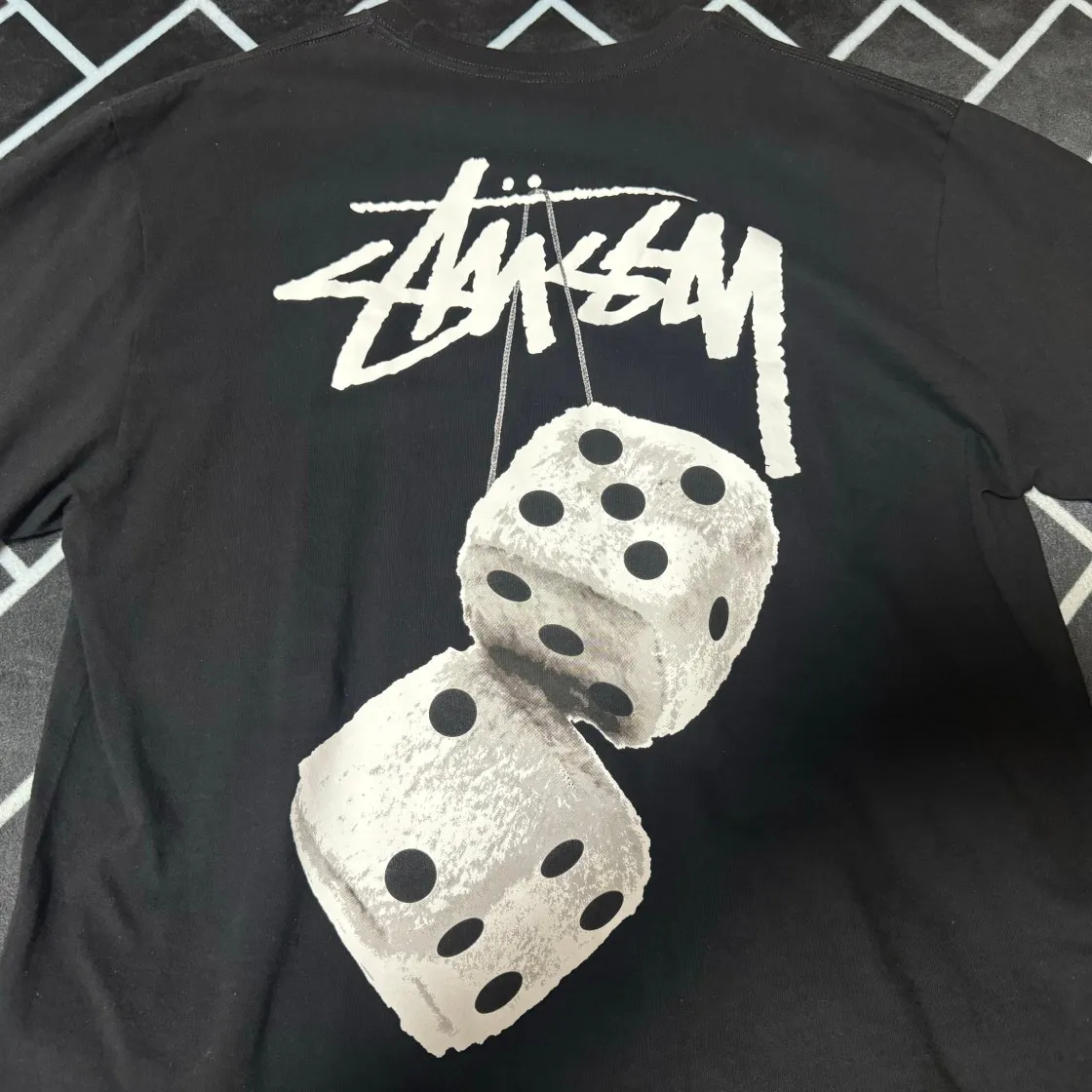 스투시 퍼지 다이스 티셔츠 블랙 thumbnail 2