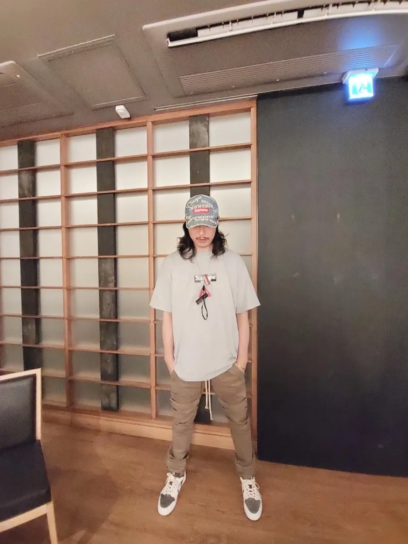 슈프림 x 에밀리오 푸치 박스로고 티셔츠 헤더 그레이 블랙 - 21SS thumbnail 3