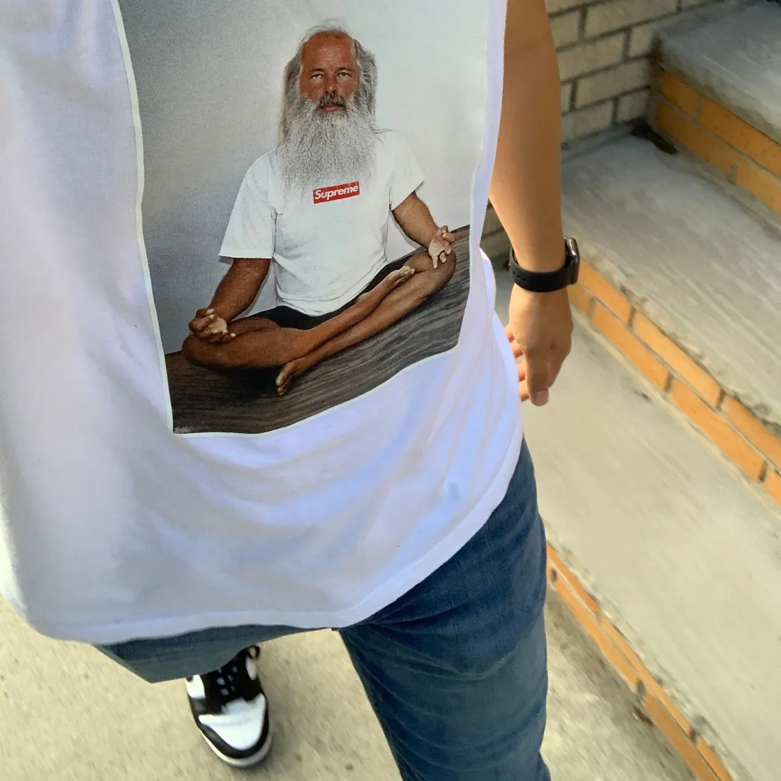 슈프림 릭 루빈 티셔츠 화이트 - 21FW thumbnail 5