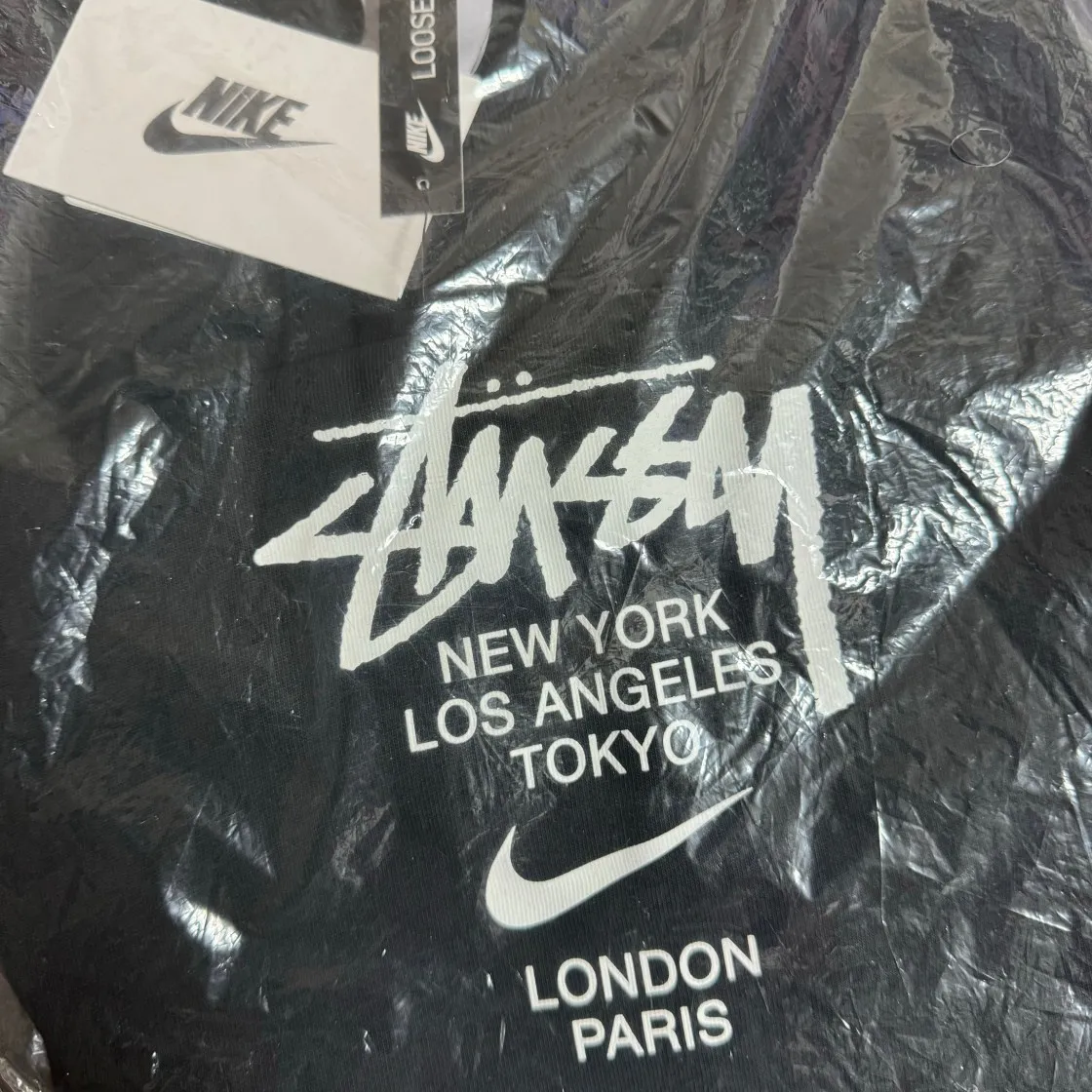 나이키 x 스투시 월드투어 티셔츠 블랙 - 아시아 thumbnail 2