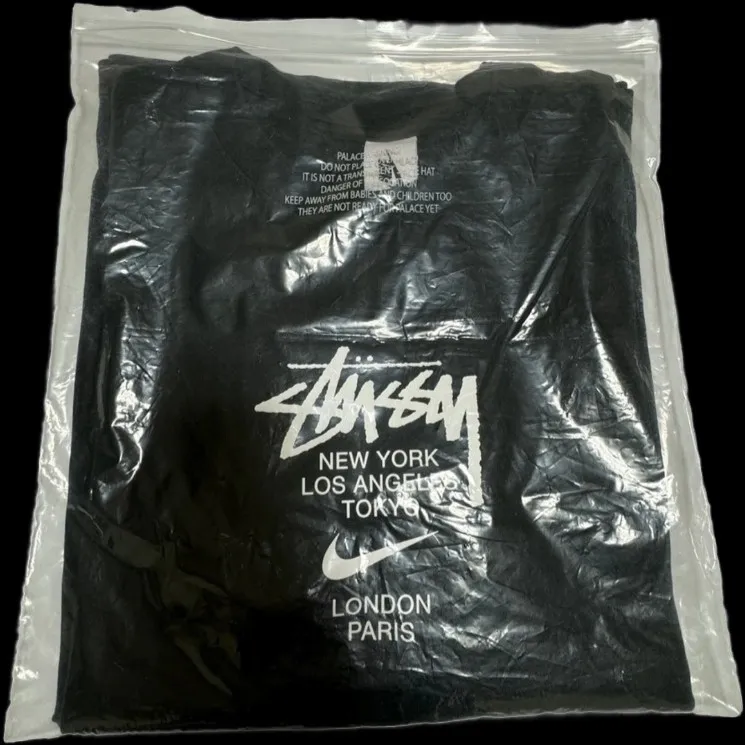 나이키 x 스투시 월드투어 티셔츠 블랙 - 아시아 thumbnail 3
