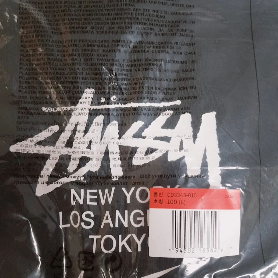 나이키 x 스투시 월드투어 티셔츠 블랙 - 아시아 thumbnail 6