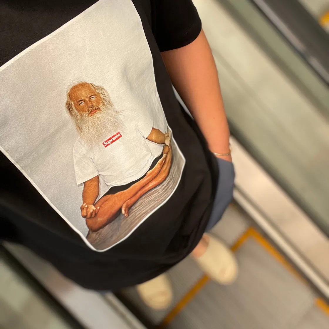 슈프림 릭 루빈 티셔츠 블랙 - 21FW thumbnail 5