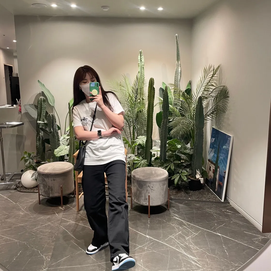 스투시 스탁 도버 스트리트 마켓 LA 티셔츠 화이트 thumbnail 5