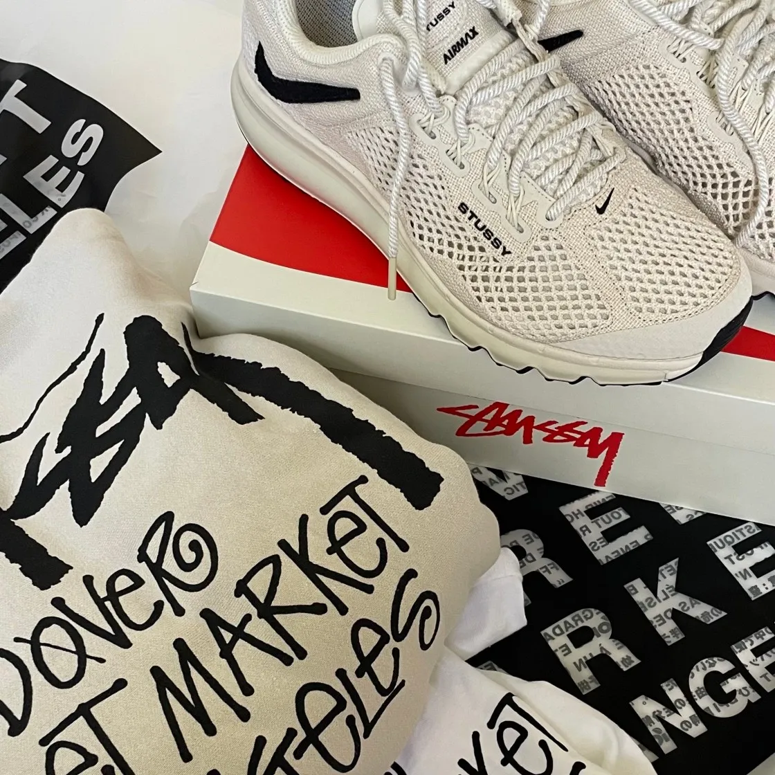 스투시 스탁 도버 스트리트 마켓 LA 티셔츠 화이트 thumbnail 8