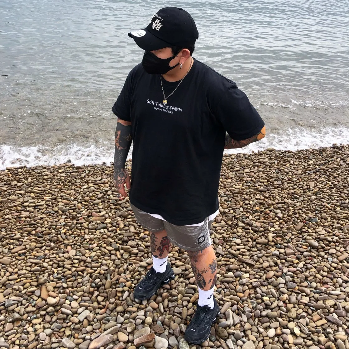 슈프림 스틸 토킹 티셔츠 블랙 - 22SS thumbnail 2