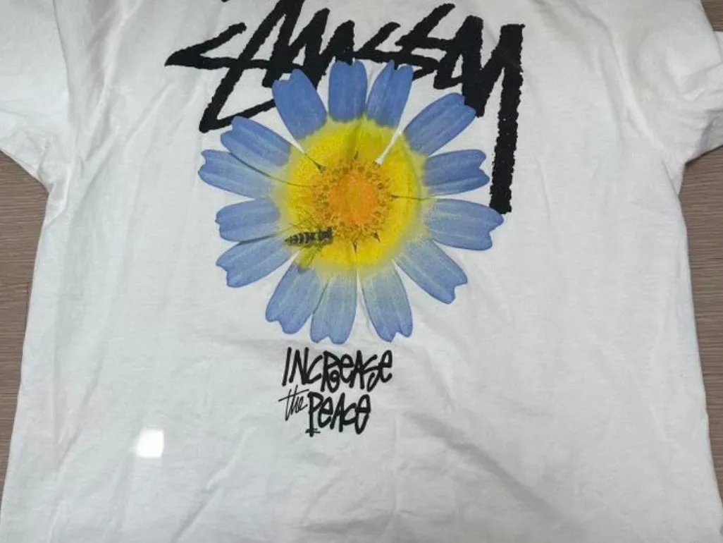 스투시 ITP 플라워 티셔츠 화이트 thumbnail 4