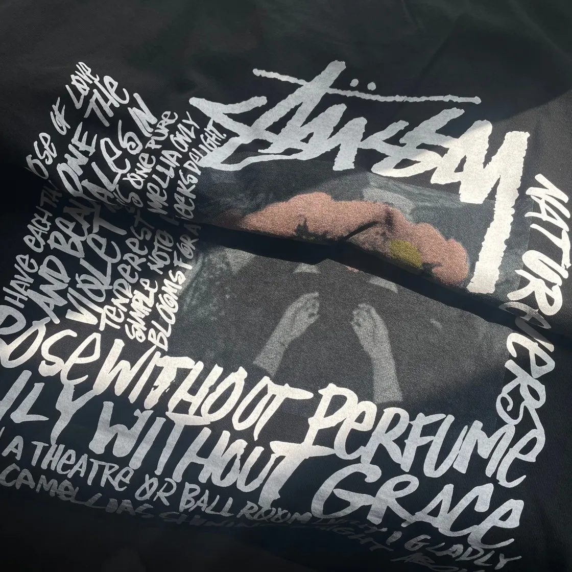 스투시 카멜리아 피그먼트 다이드 티셔츠 블랙 thumbnail 9