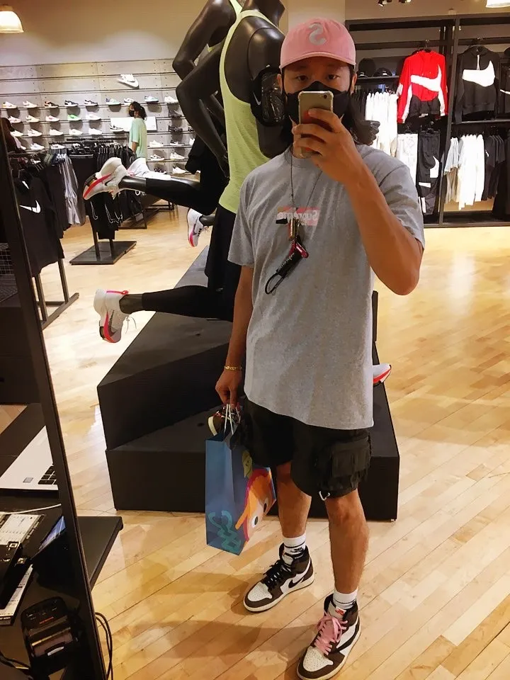 슈프림 x 에밀리오 푸치 박스로고 티셔츠 화이트 더스티 핑크 - 21SS thumbnail 3