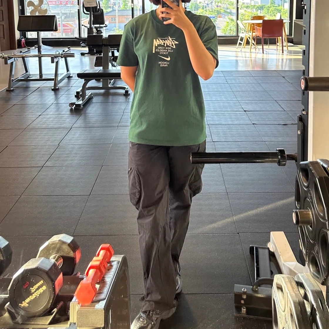 나이키 x 스투시 월드투어 티셔츠 그린 - 아시아 thumbnail 6