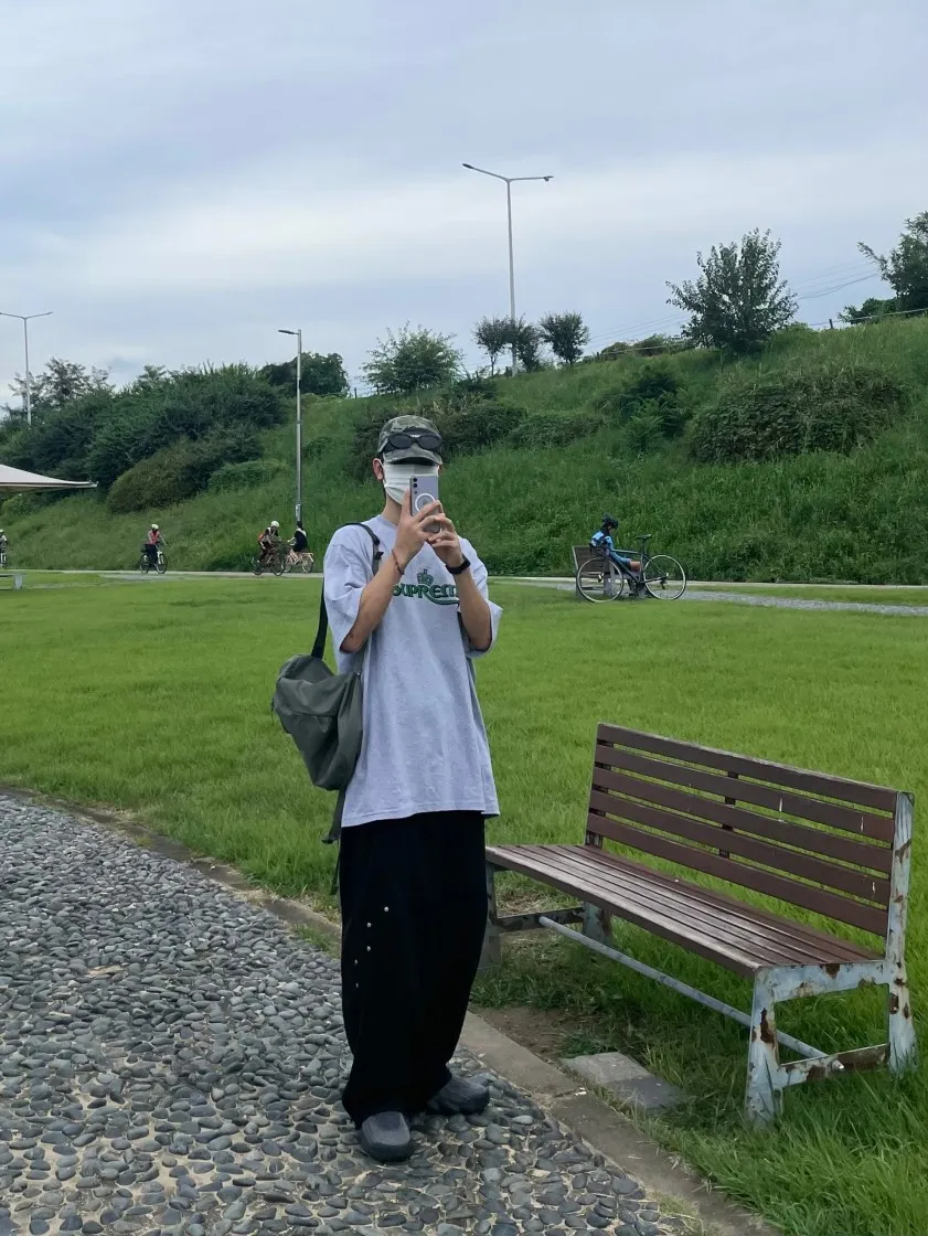 슈프림 크라운 티셔츠 헤더 그레이 - 23SS thumbnail 4