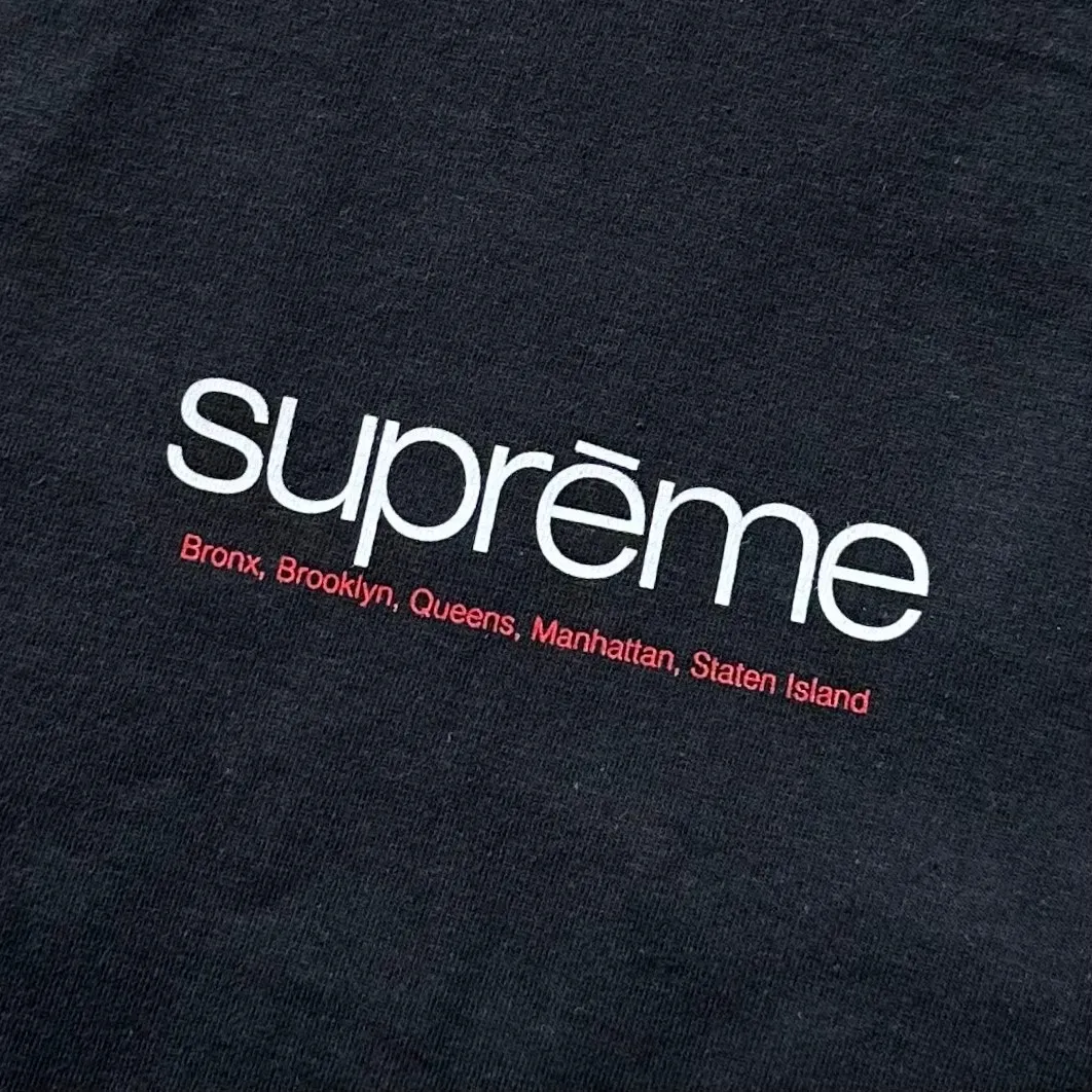 슈프림 파이브 버로우스 티셔츠 블랙 - 21SS thumbnail 4