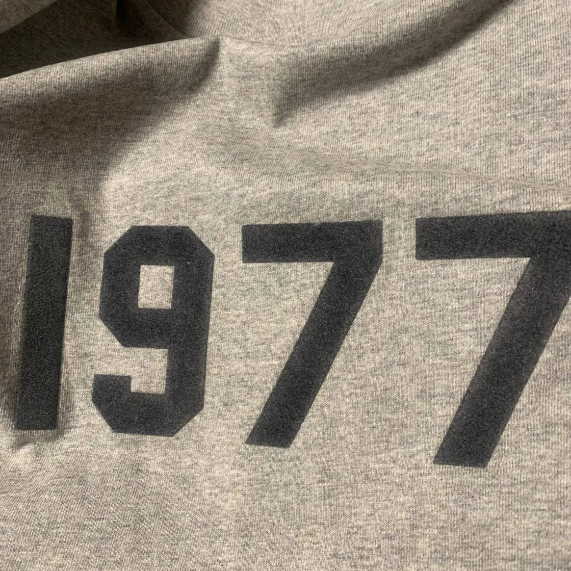 에센셜 1977 티셔츠 다크 오트밀 - 22SS thumbnail 2