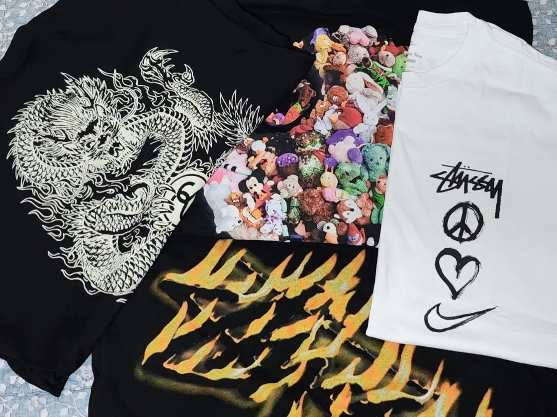 스투시 드래곤 티셔츠 블랙 thumbnail 2