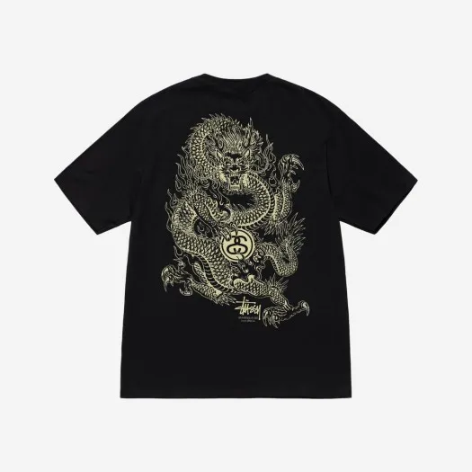 스투시 드래곤 티셔츠 블랙