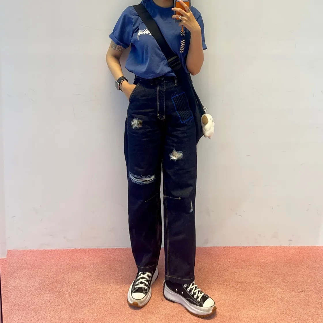 스투시 위더드 플라워 티셔츠 미드나잇 thumbnail 2