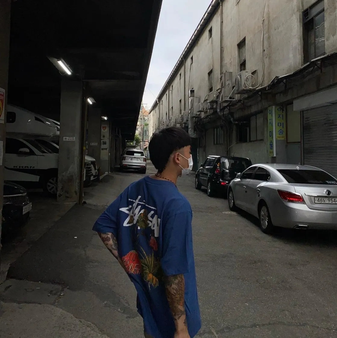 스투시 위더드 플라워 티셔츠 미드나잇 thumbnail 5