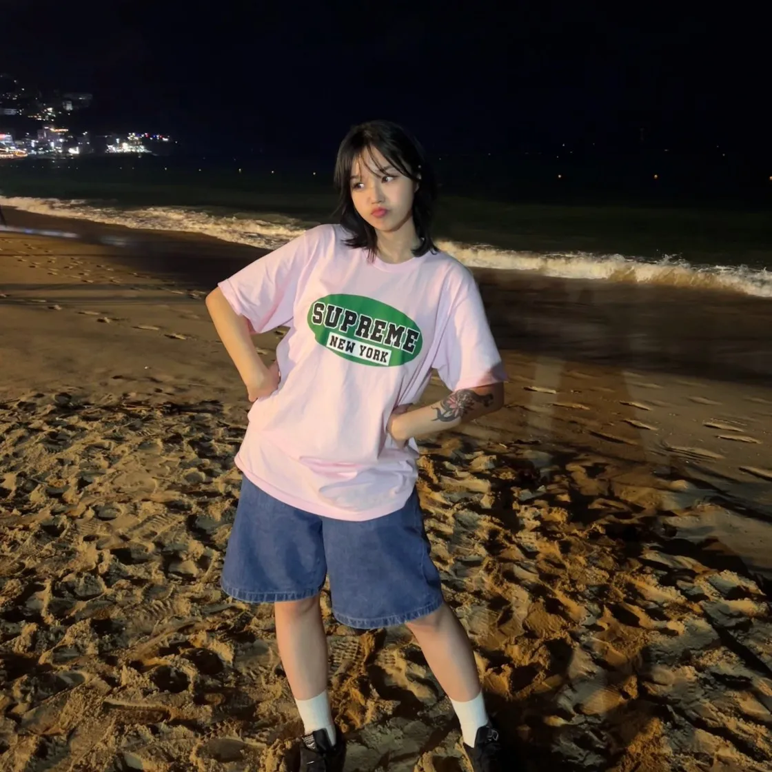 슈프림 뉴욕 티셔츠 라이트 핑크 - 23SS thumbnail 5