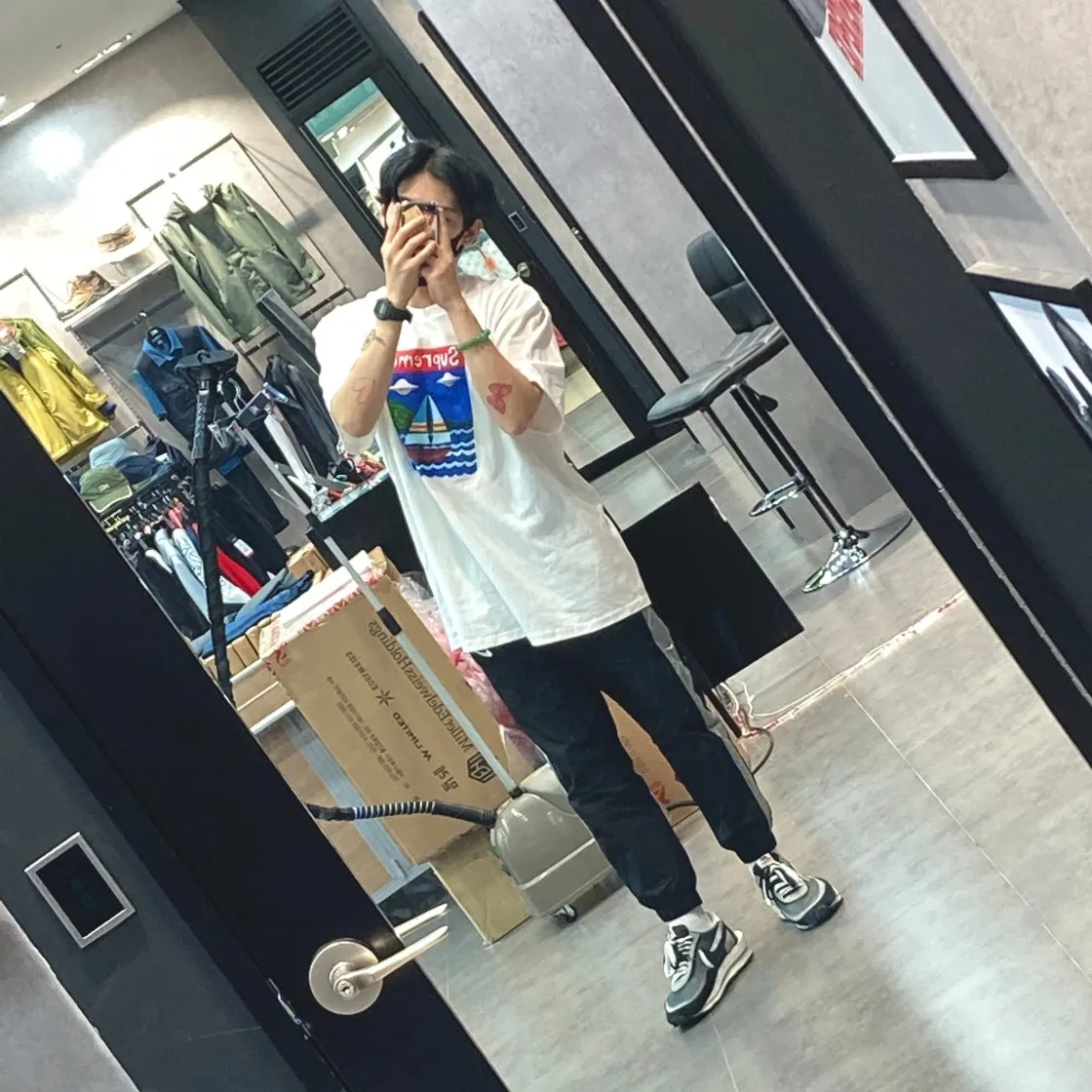 슈프림 세일보트 티셔츠 화이트 - 20SS thumbnail 4