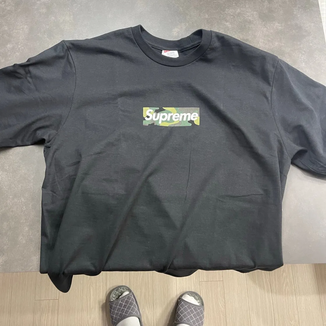 슈프림 박스로고 티셔츠 블랙 - 23FW thumbnail 2