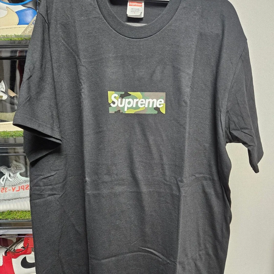 슈프림 박스로고 티셔츠 블랙 - 23FW thumbnail 4