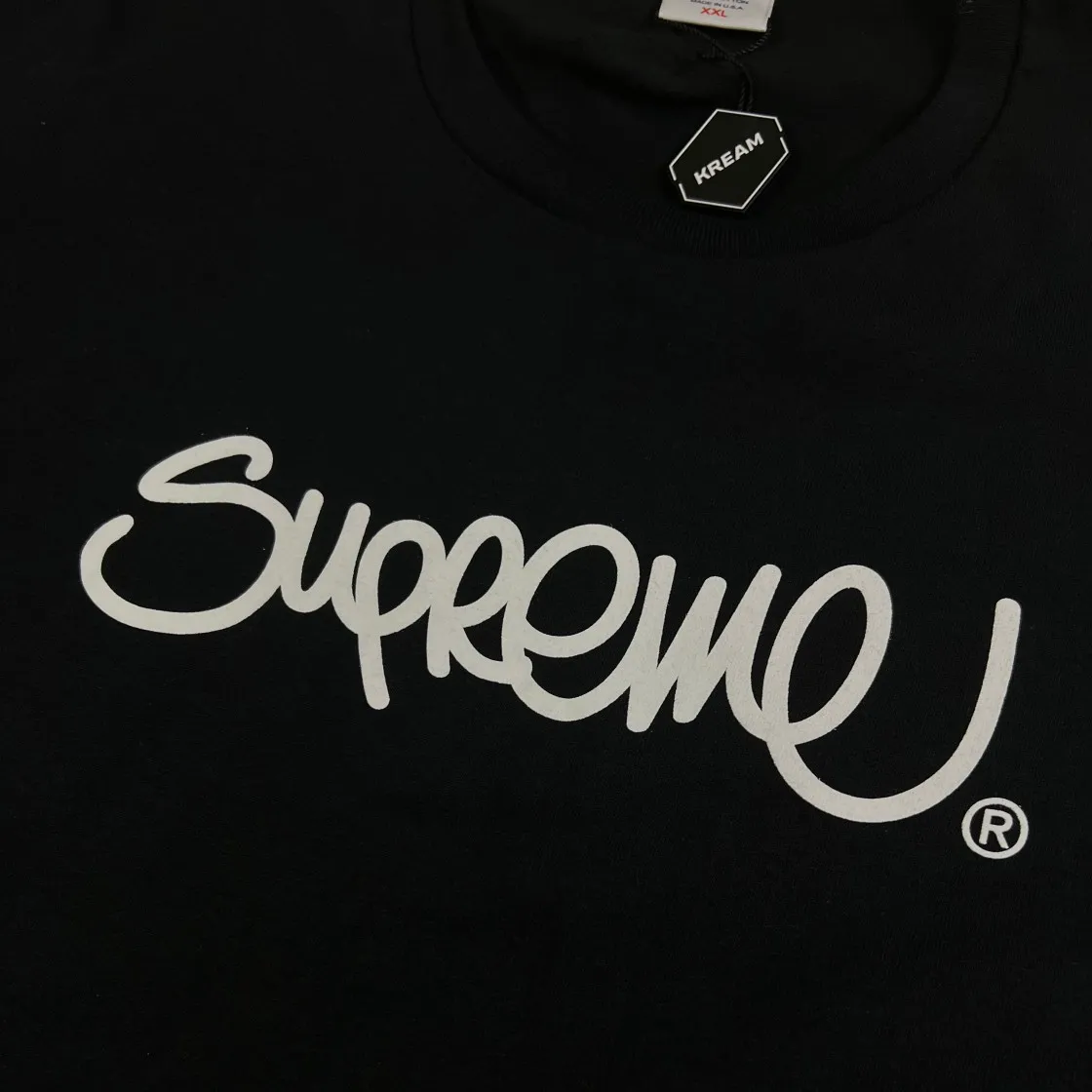 슈프림 핸드스타일 티셔츠 블랙 - 22SS thumbnail 7