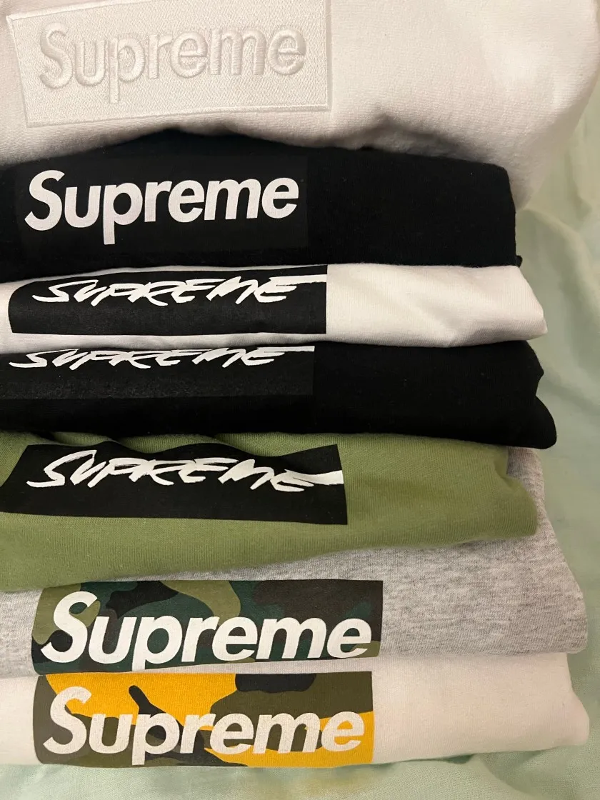 슈프림 박스로고 티셔츠 애쉬 그레이 - 23FW thumbnail 2