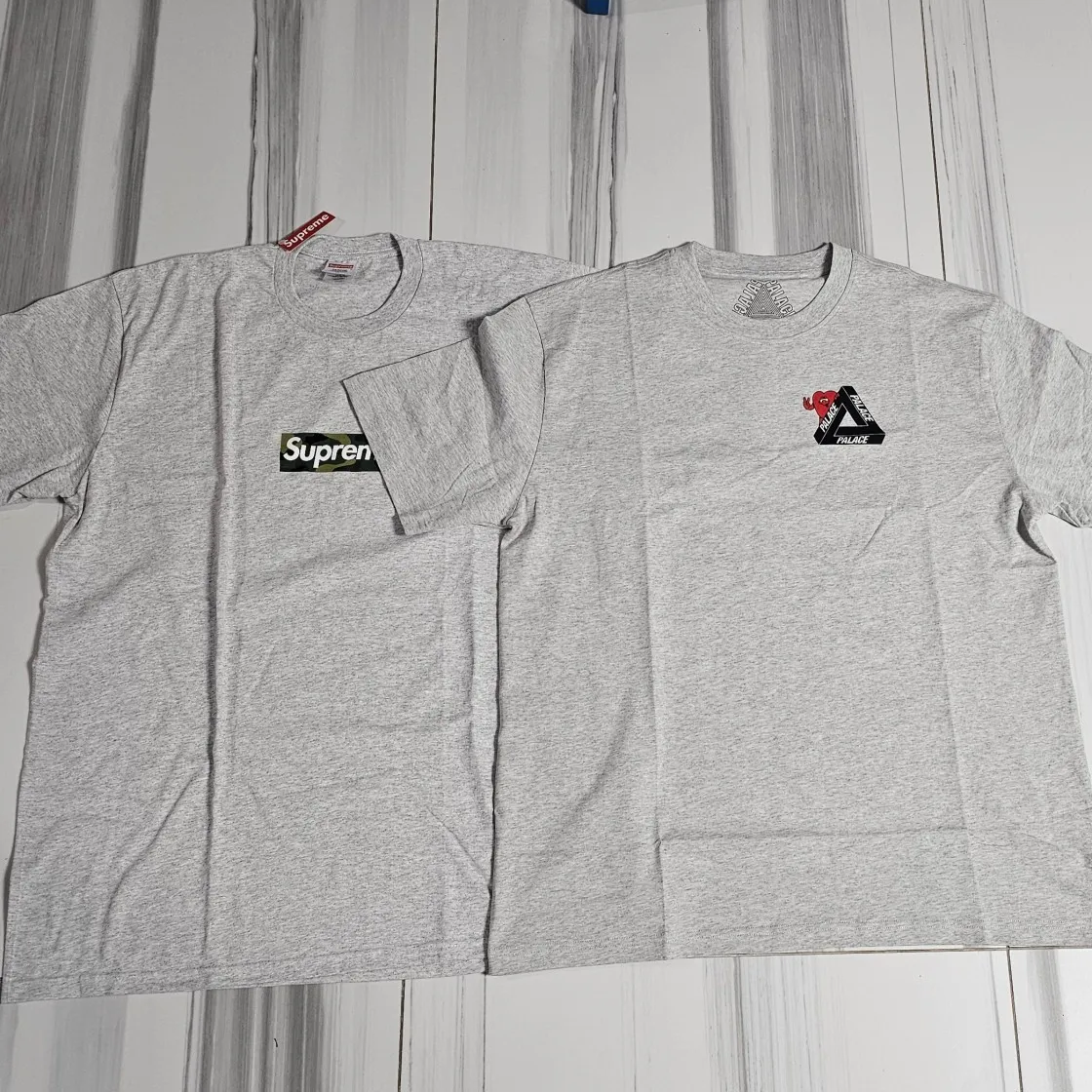 슈프림 박스로고 티셔츠 애쉬 그레이 - 23FW thumbnail 4