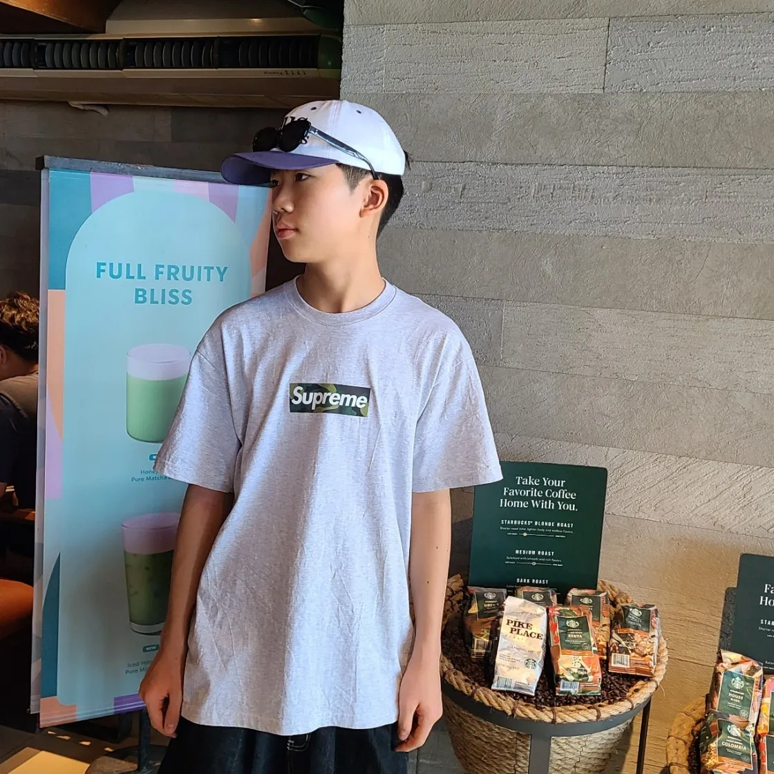 슈프림 박스로고 티셔츠 애쉬 그레이 - 23FW thumbnail 5