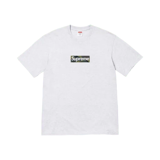 슈프림 박스로고 티셔츠 애쉬 그레이 - 23FW