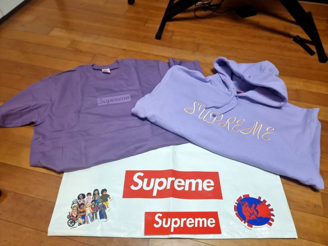 슈프림 토날 박스로고 티셔츠 더스티 퍼플 - 23SS thumbnail 2