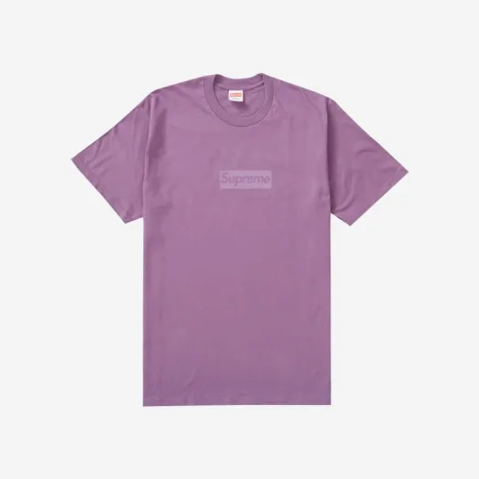 슈프림 토날 박스로고 티셔츠 더스티 퍼플 - 23SS