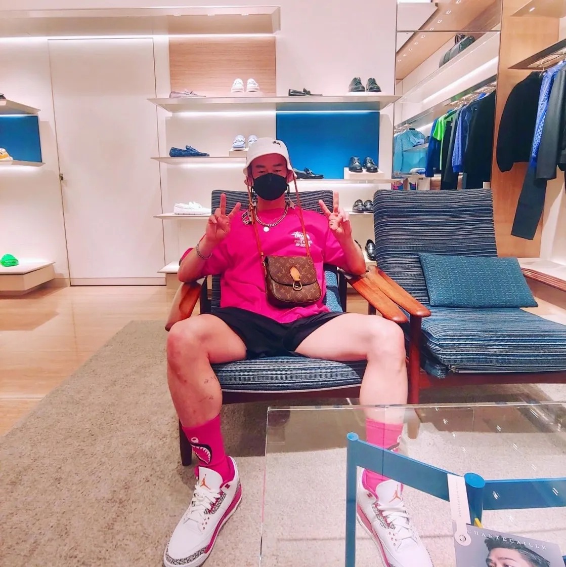 스투시 스탁 도버 스트리트 마켓 LA 티셔츠 레드 thumbnail 5